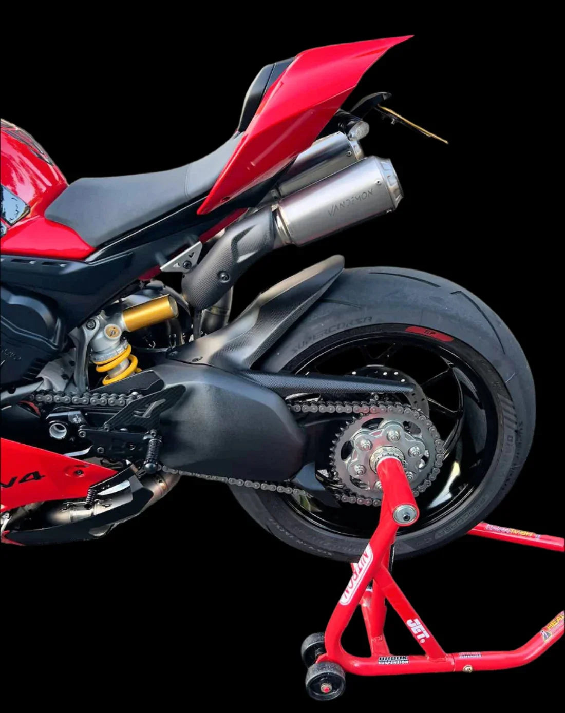 Vandemon Ducati Panigale V4,V4S,V4R & Streetfighter V4 2018-24 Titanium High Mount Exhaust System DUCV4PANHMEXHMESA VA-124