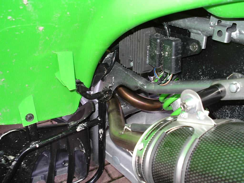 GPR Deeptone Full Exhaust System, Dual Silencers with Removable DB Killers Kawasaki KFX 700 2004-2011 QUSP.140DE.DEATV
