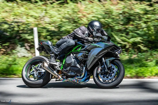 VANDEMON Polished Titanium Exhaust System Ninja H2 & H2R 2015-26 KAWAH2TICSPOLEXHD VA-143
