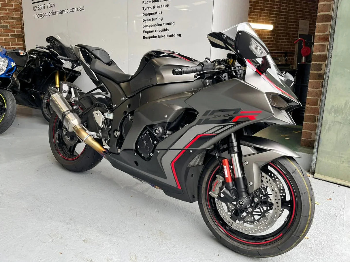 Vandemon ZX10R /ZX10RR 2011-2025 Titanium full Exhaust system with Carbon Fiber tip KAWAZX10EXTICFBA VA-89