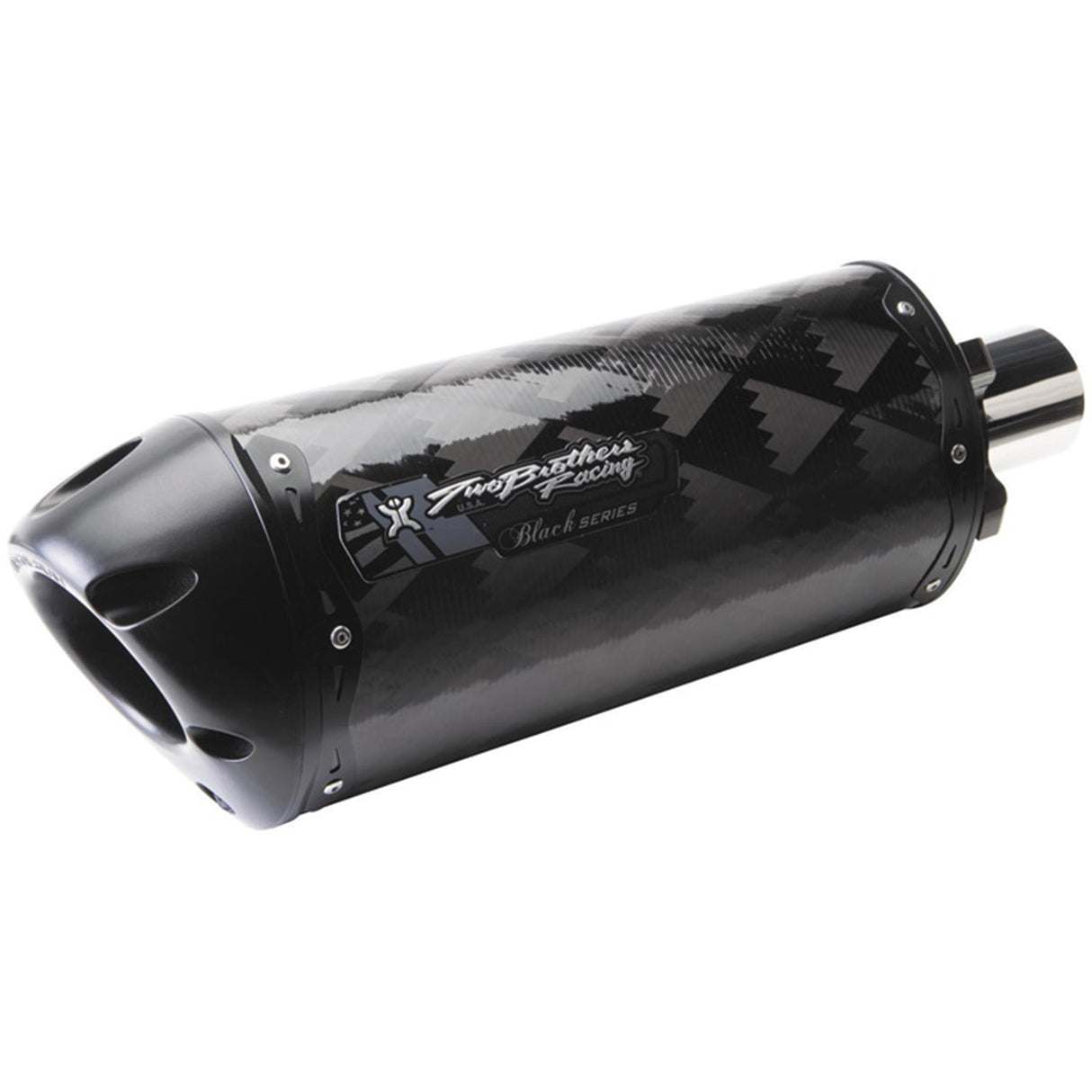 Two Brothers M-2 Silver Series Full Exhaust Carbon Fiber Canister 986305