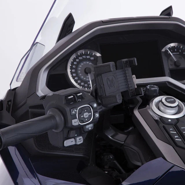 Goldstrike Smartphone Holder, Black Left Side Mount For Gold Wing '18-Up Dct 58311