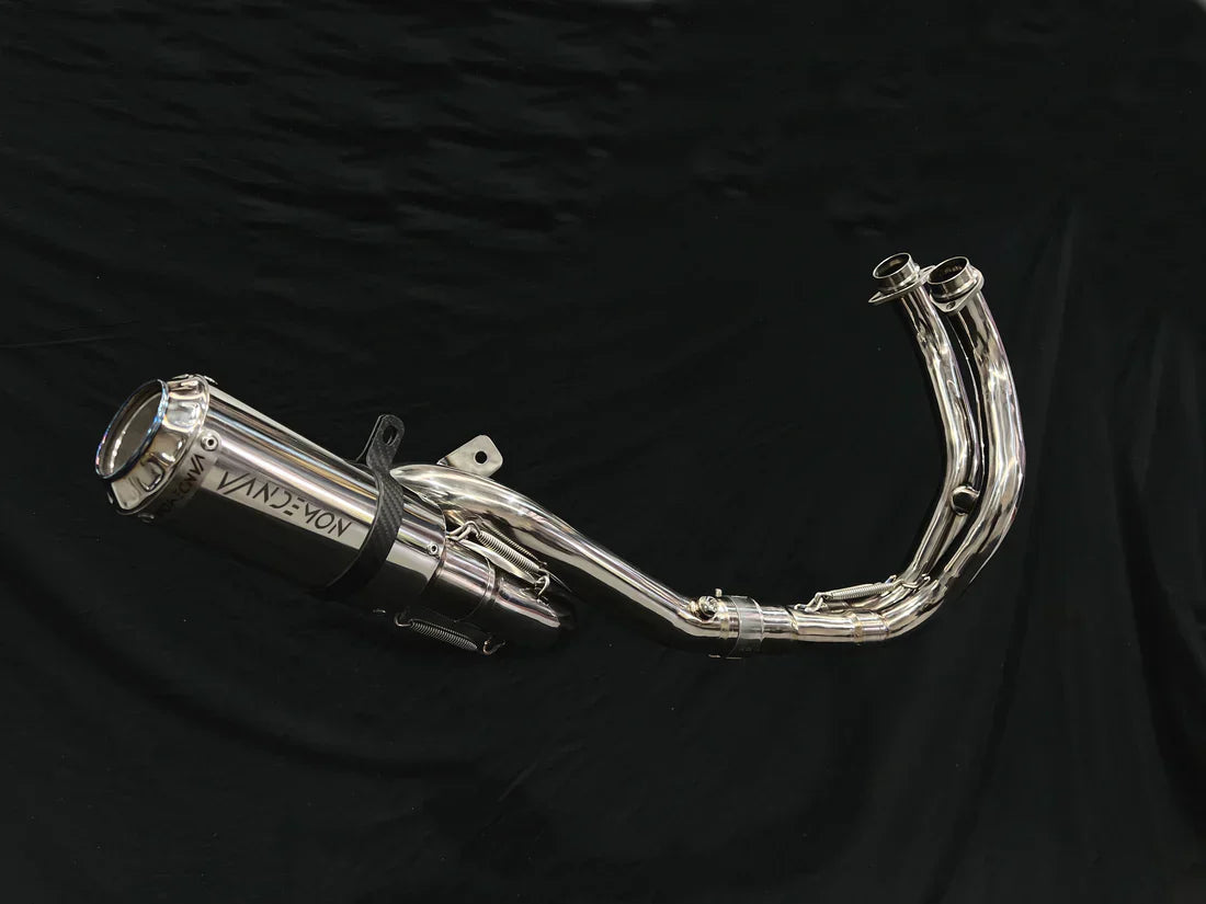 Vandemon Yamaha R7 MT07 FZ07 XSR700 Tracer 700/GT Tracer 7/GT Titanium Exhaust System YAMAMT07EXHTITAN VA-81