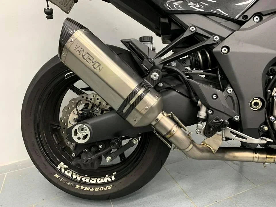 Vandemon Z1000 & SX Titanium Exhaust Single Titanium Muffler KAWAZ10EXTITISA VA-85