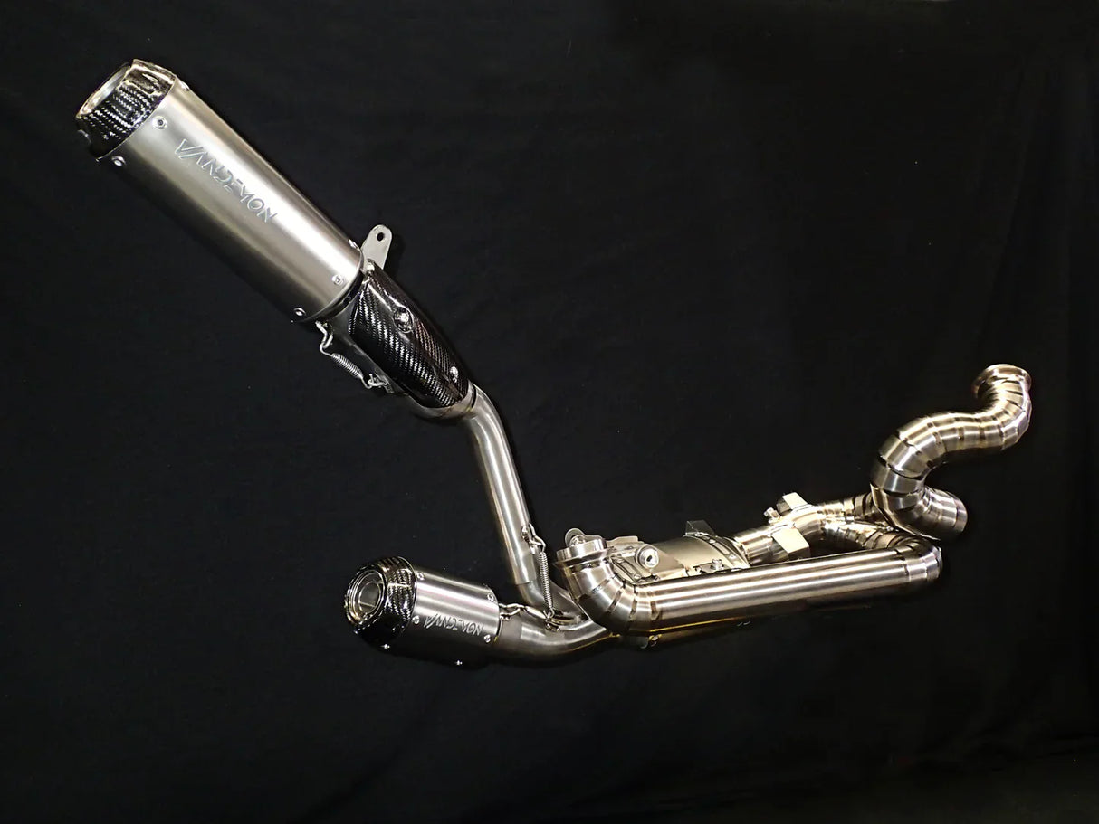 Vandemon KTM Superduke 1290/1390R/RR Twin Shot Titanium Exhaust System KTM129SDTIEXHPB VA-63