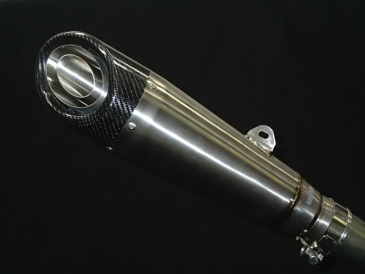 IN STOCK Vandemon Titanium Carbon Tip Slip-On H2 SE SX 2018-24 SKU: KAWAH2SESXH2RTIMUFC VA-145