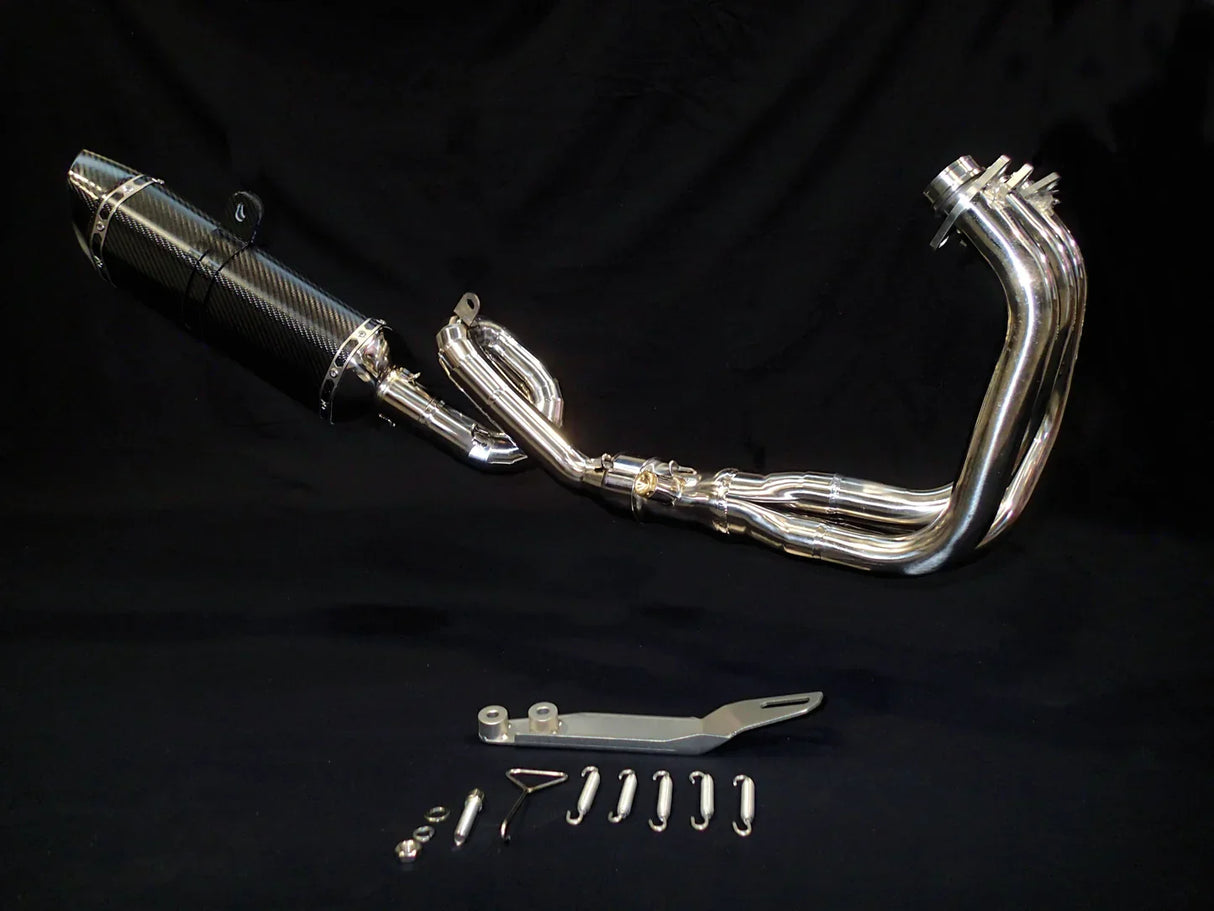 Vandemon Yamaha MT09 FZ09 XSR900 2014-2020 Vandemon Titanium Doughnut Exhaust & Carbon Fibre Muffler 2016-20 YAMAMT09EXTI180A VA-78