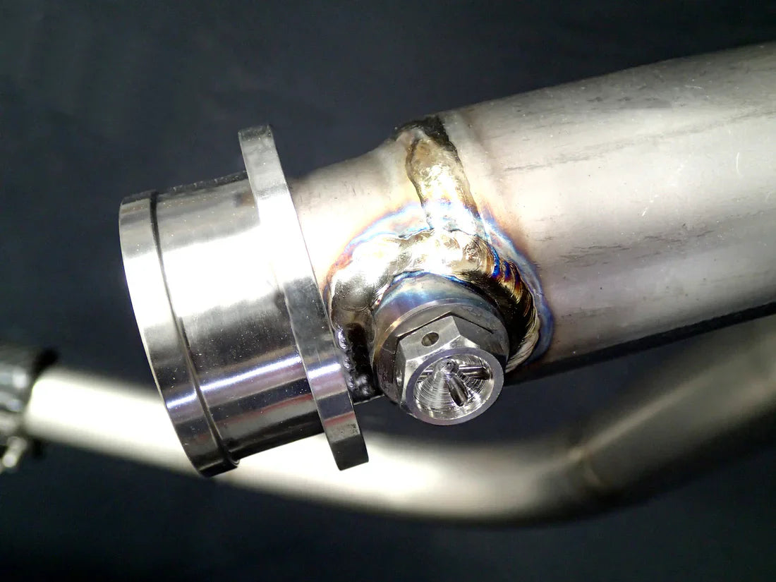 Triumph Bonneville Bobber Speedmaster 1200 Polished Titanium H Pipe Exhaust TRIUM120BOBREXPOB VA-13