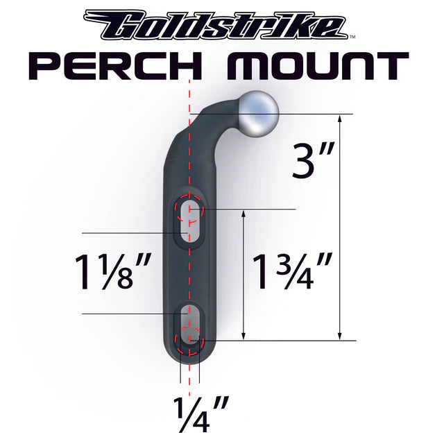 Goldstrike Black Drink Holder, Black Perch Mount, Metric 59619