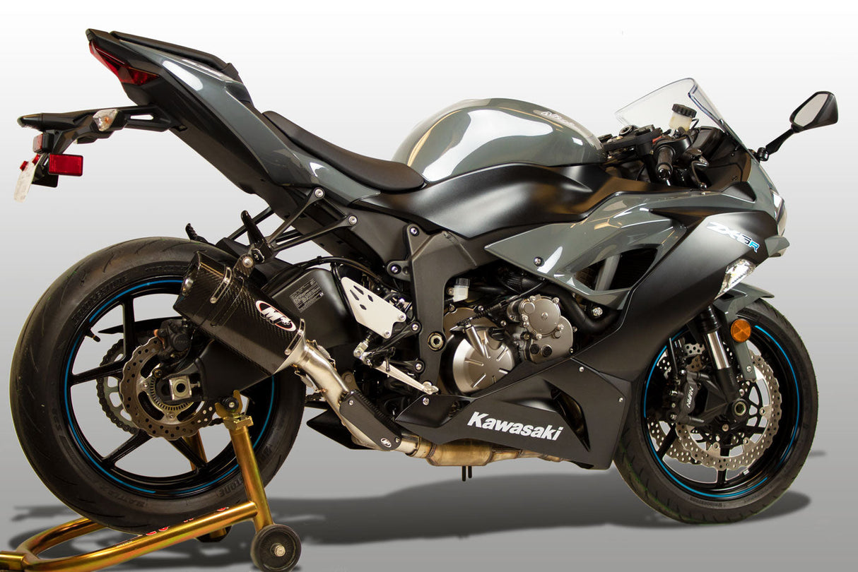 M4 Exhaust Tech 1 Carbon Fiber Slip On 2009 - 2024 ZX6R zx6 KA6934