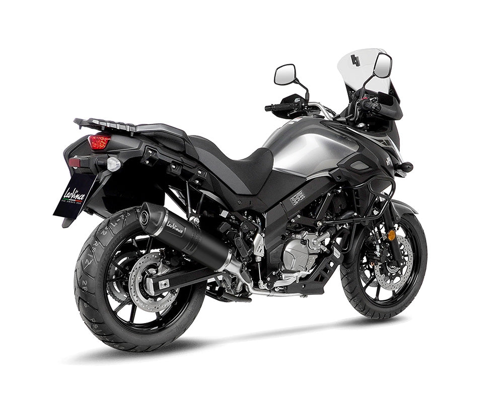 LEOVINCE LV One EVO Slip-On Muffler - Black Edition V-Strom 650 2017-2023 14377EB 1811-4378