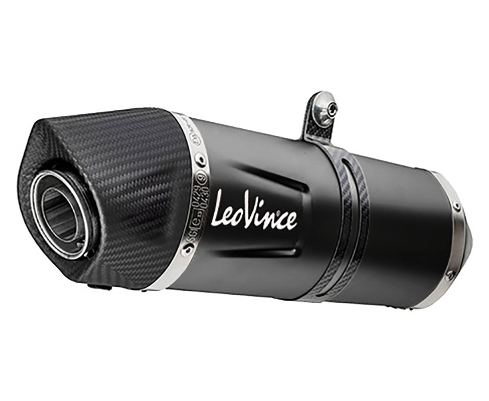 LEOVINCE LV One EVO Slip-On Muffler - Black Edition V-Strom 650 2017-2023 14377EB 1811-4378