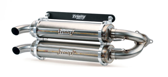 TRINITY RACING Stainless Steel Slip-On Muffler RZR PRO XP / TURBO R 2020-2023 TR-4173S-SS