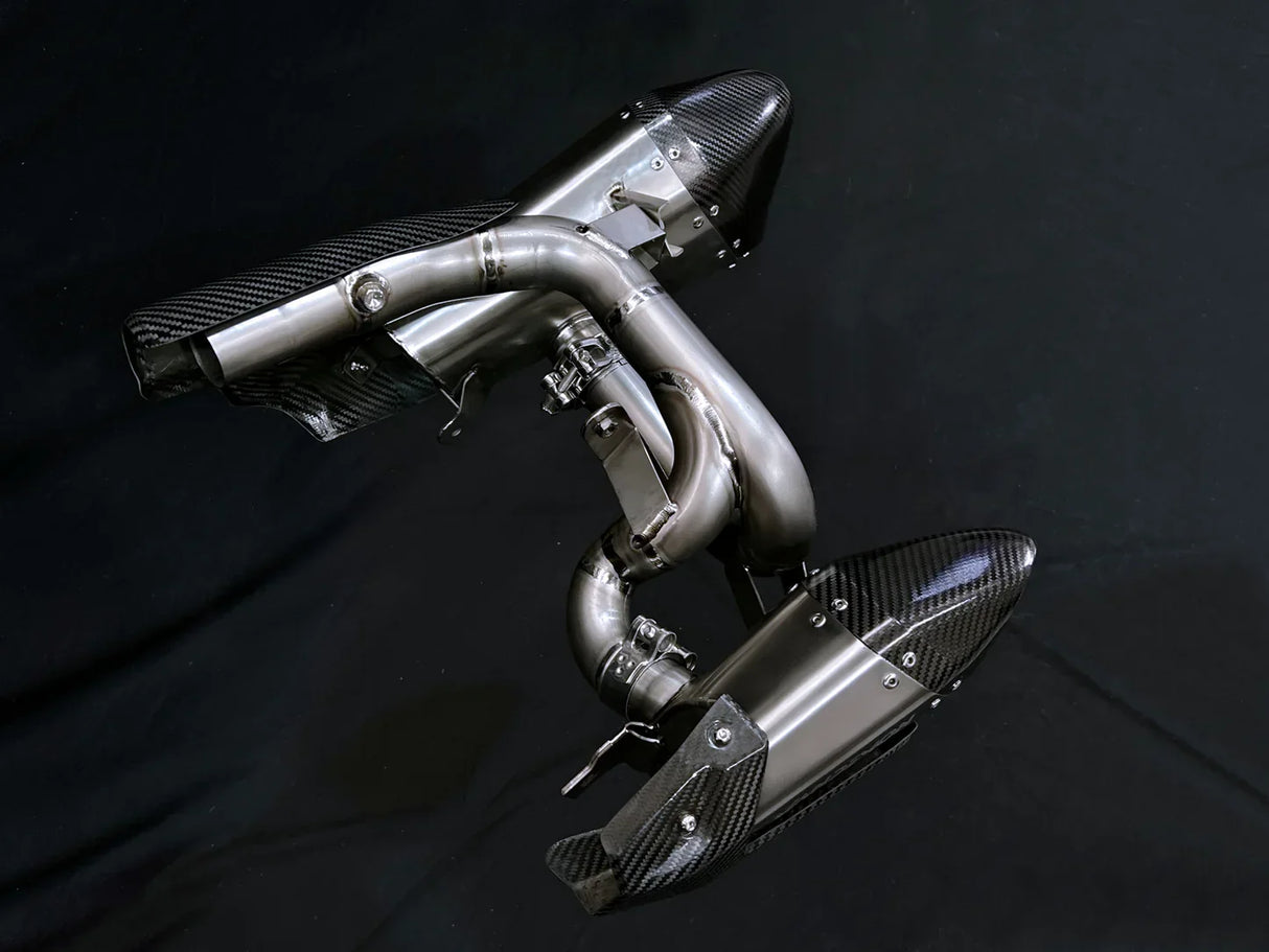 Vandemon Triumph Rocket 3R, GT and Storm Titanium Slip-On Mufflers 2019-2026 TRIUMROCKET3MUFC VA-1