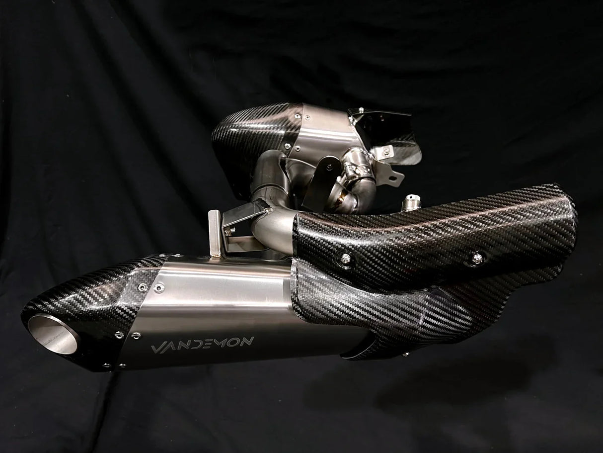 Vandemon Triumph Rocket 3R, GT and Storm Titanium Slip-On Mufflers 2019-2026 TRIUMROCKET3MUFC VA-1