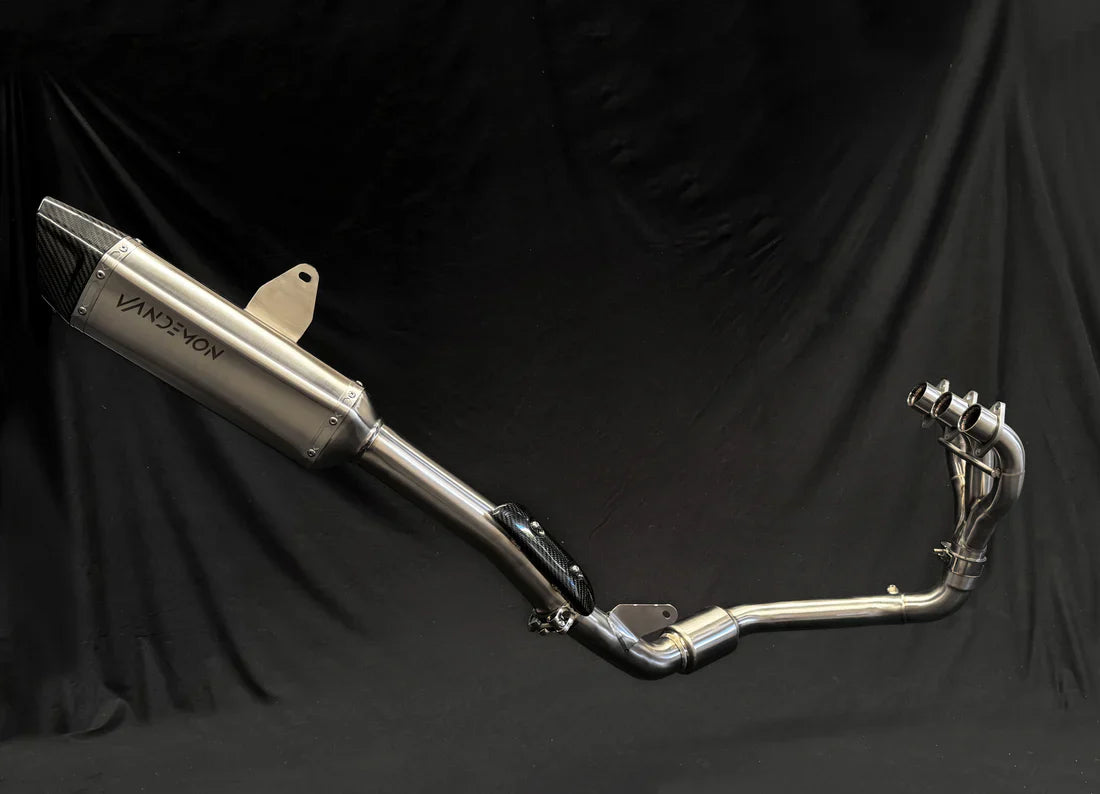 IN STOCK OPEN BOX Vandemon TRIUMPH Tiger 850-900 2020-2023 Full Exhaust System SKU: TRIUMTGR900SSEXHA VA-12