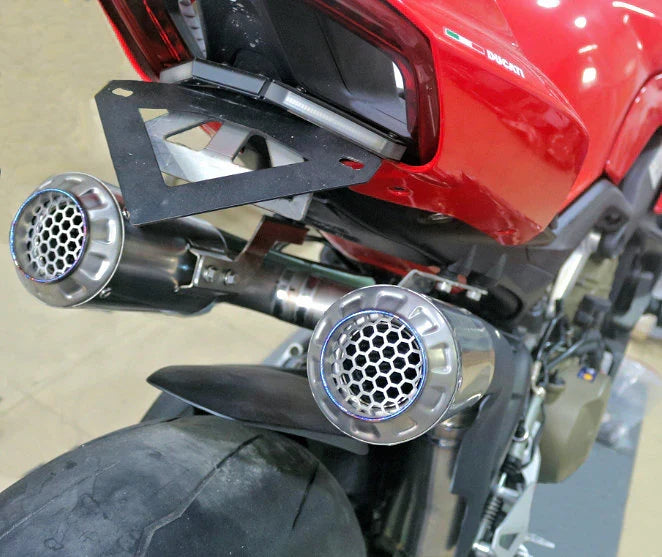 Vandemon Ducati Panigale & Streetfighter V4 Titanium High Mount 3/4 Slip-On 2018-21 DUCV4SFTIMUFHMA VA-120