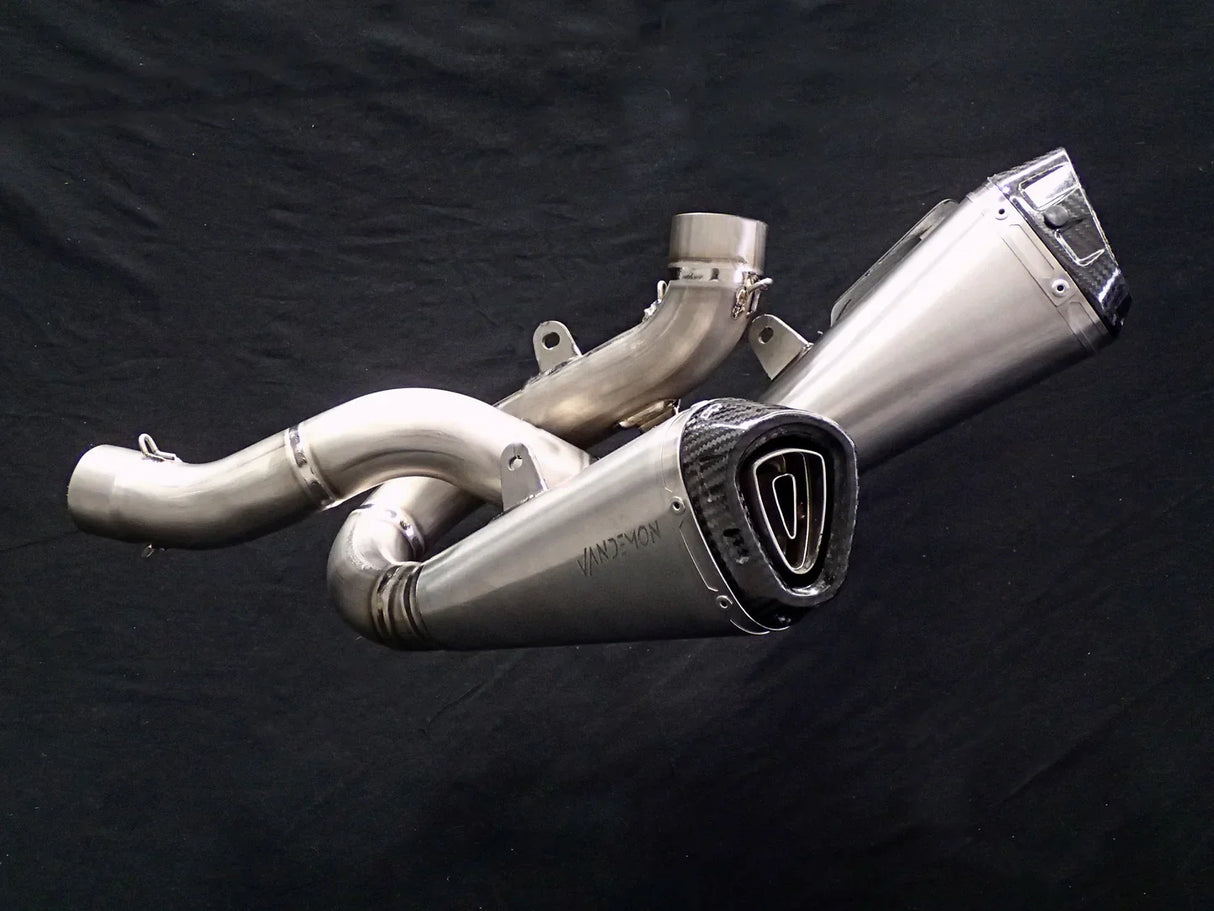 Vandemon Ducati Panigale & Streetfighter V4S/V4R Vandemon All Titanium Slip-On 2018-24 DUCV4SFTIMUFLMB VA-3