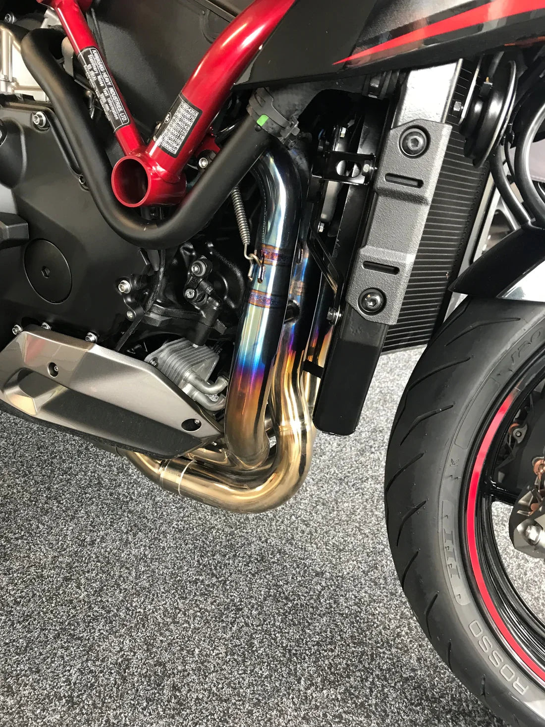 Vandemon Polished Titanium Exhaust System Ninja ZH2 2020-25 KAWAZH2TIEXHSYSPOLB VA-10