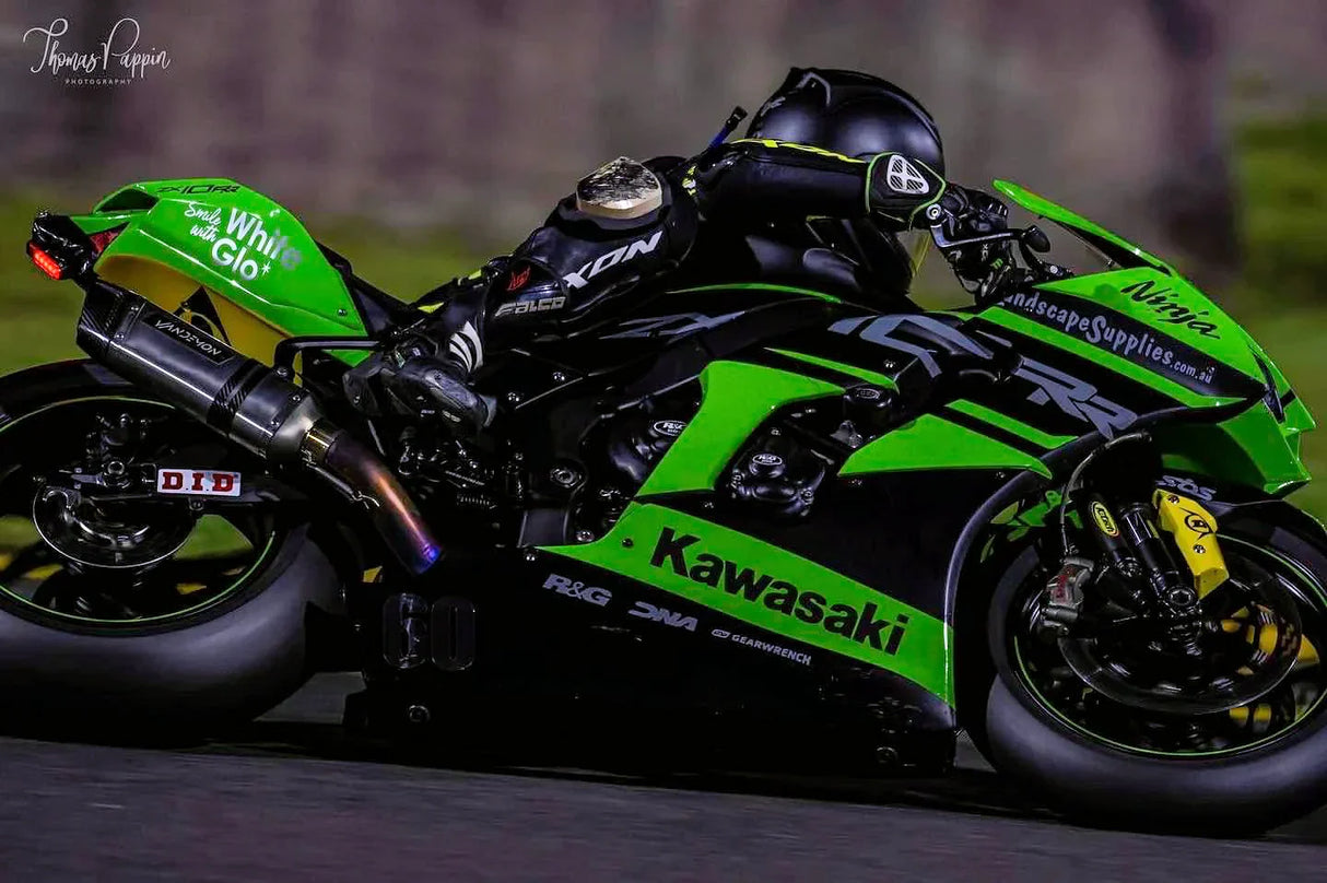 Vandemon ZX10R /ZX10RR 2011-2025 Titanium full Exhaust system with Carbon Fiber tip KAWAZX10EXTICFBA VA-89