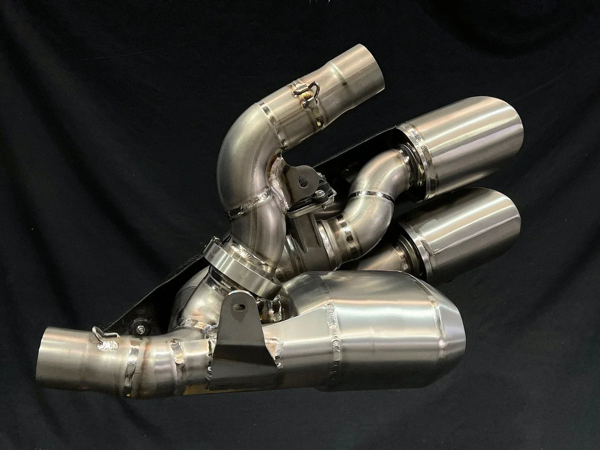 Vandemon Ducati X Diavel & Diavel S 1260 2016 -2022 Bimodal Stealth Titanium Slip-On DUCDVLTITANEXHWVA VA-46