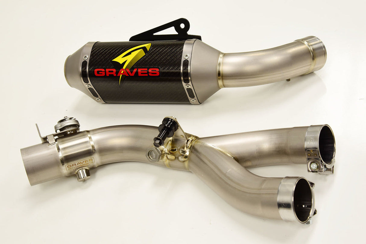 Graves motorsports r1 15-22 exhaust type-r -carbon