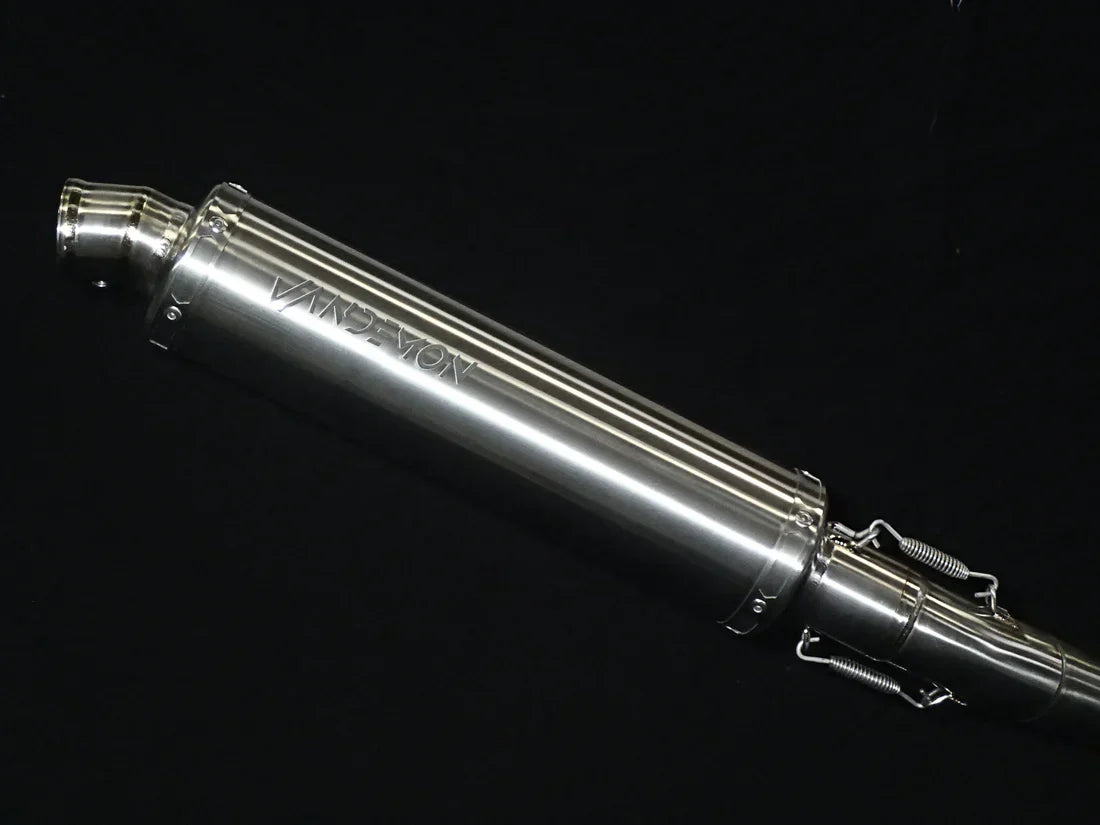 Vandemon Yamaha YZF-R3 MT-03 YZF-R25 Vandemon Stainless Steel Headers, Titanium Muffler YAMAR300EXHSSBRA VA-83