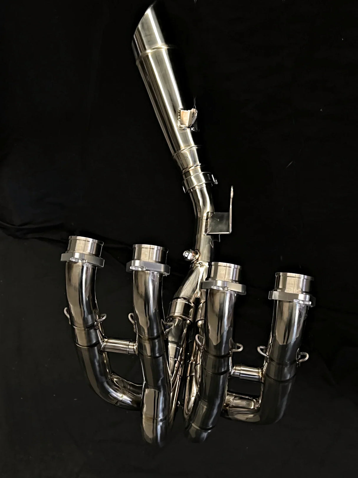 Vandemon Polished Titanium Exhaust System Ninja ZH2 2020-25 KAWAZH2TIEXHSYSPOLB VA-10