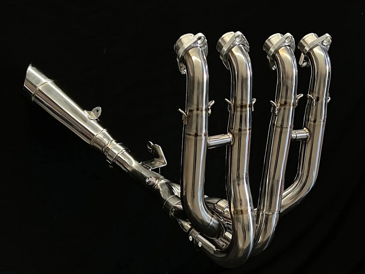 Vandemon Polished Titanium Exhaust System Ninja ZH2 2020-25 KAWAZH2TIEXHSYSPOLB VA-10