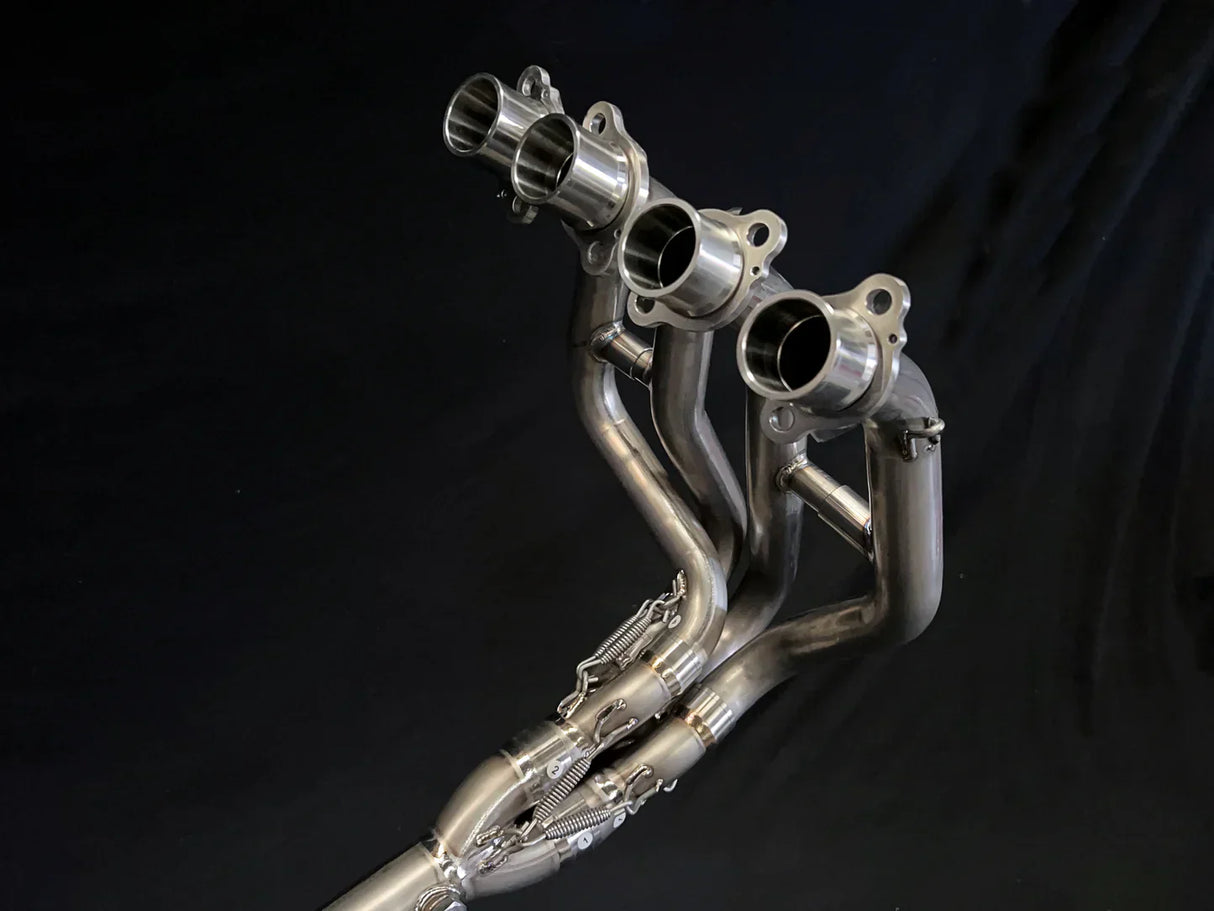 IN STOCK Vandemon Titanium Low Mount Exhaust System ZX4R-ZX4RR 2023- 2025 KAWAZX4RTILMEXHA VA-76