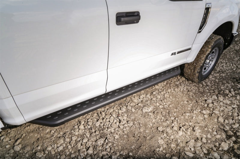 Deezee 99-23 Chevrolet/GMC/Dodge/Ford Full Size Running Board CrewCab Truck Board (Blk Trim) DZ 16321