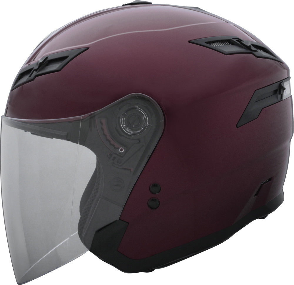 GMAX Gm-67 Open Face Helmet Wine Red 3x G3670109