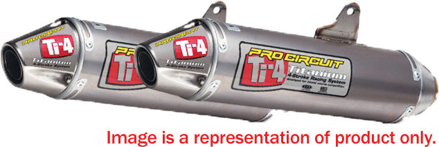PRO CIRCUIT Ti-4 Dual Slip-On Exhaust 4H06250-TI2