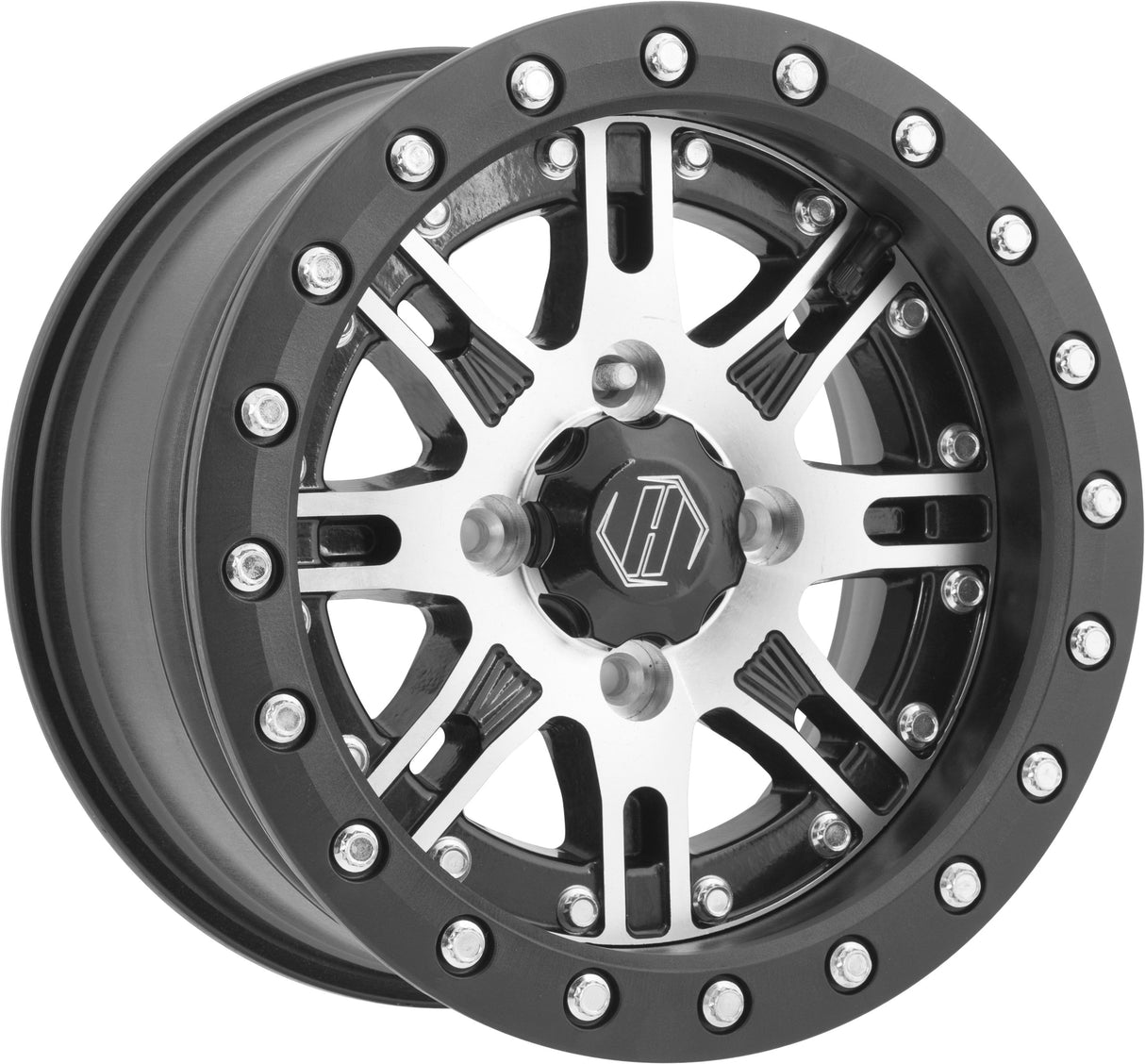 HIPER Desert Rat Wheel Machined 14x7 4/110 5+2 1470-YDRCM-52-SBL-BK
