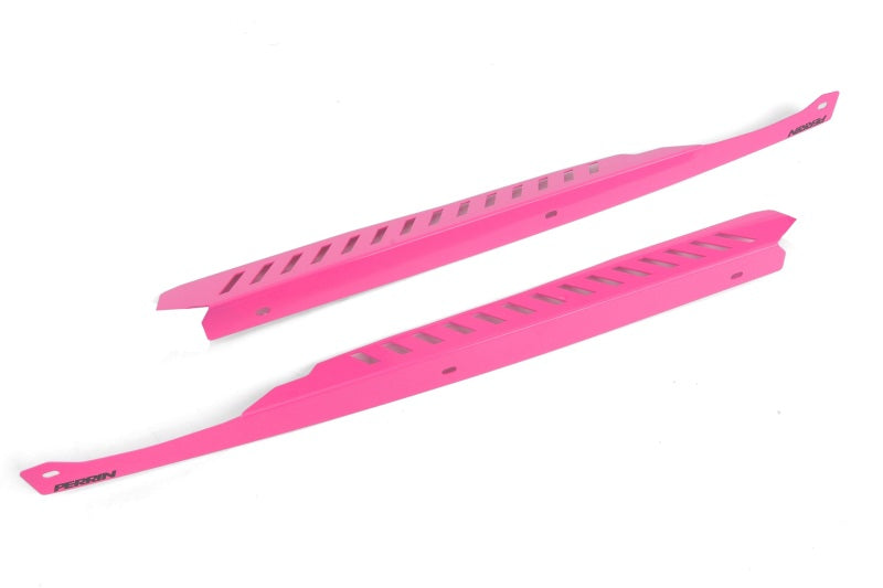 Perrin 08-14 Subaru WRX/STI Fender Shroud Set - Hyper Pink PSP-ENG-549HP