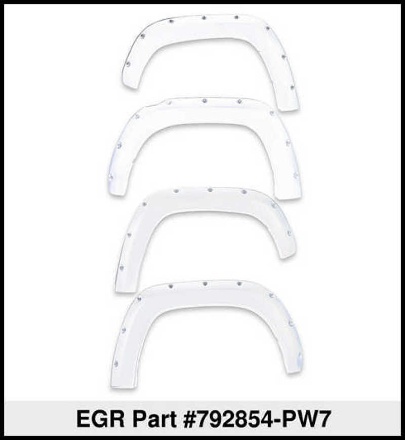 EGR 10+ Dodge Ram HD Bolt-On Look Color Match Fender Flares - Set - Bright White 792854-PW7