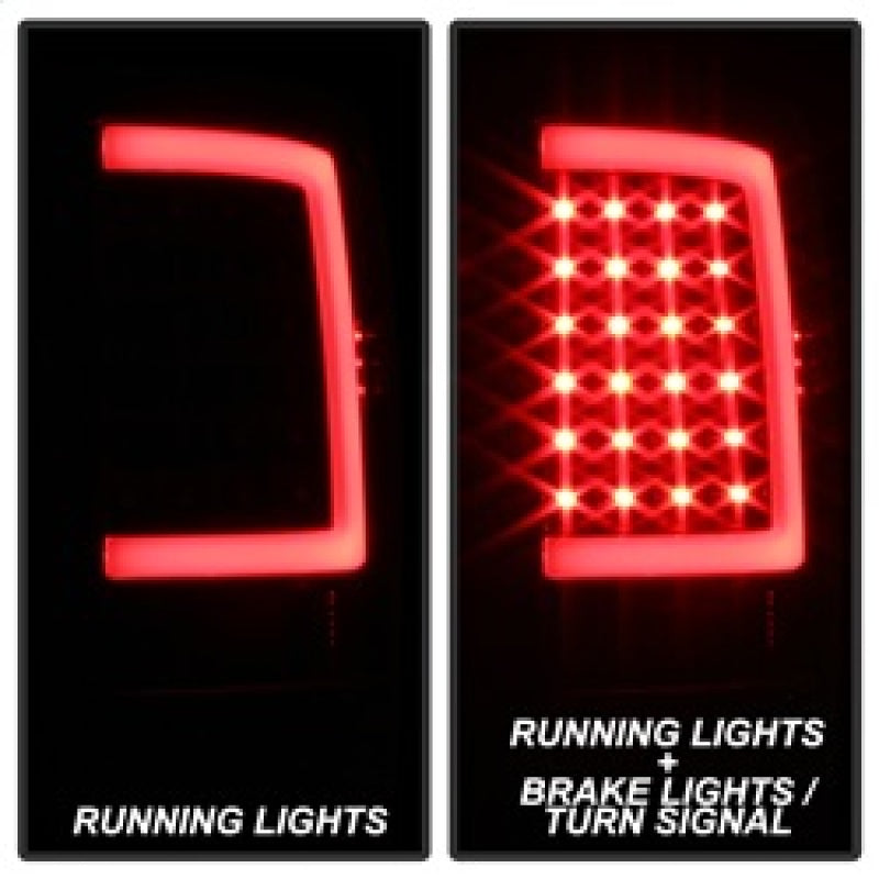 xTune 13-18 Dodge Ram 1500 LED Tail Lights - Black (ALT-ON-DRAM13V2-LBLED-BK) 9041013