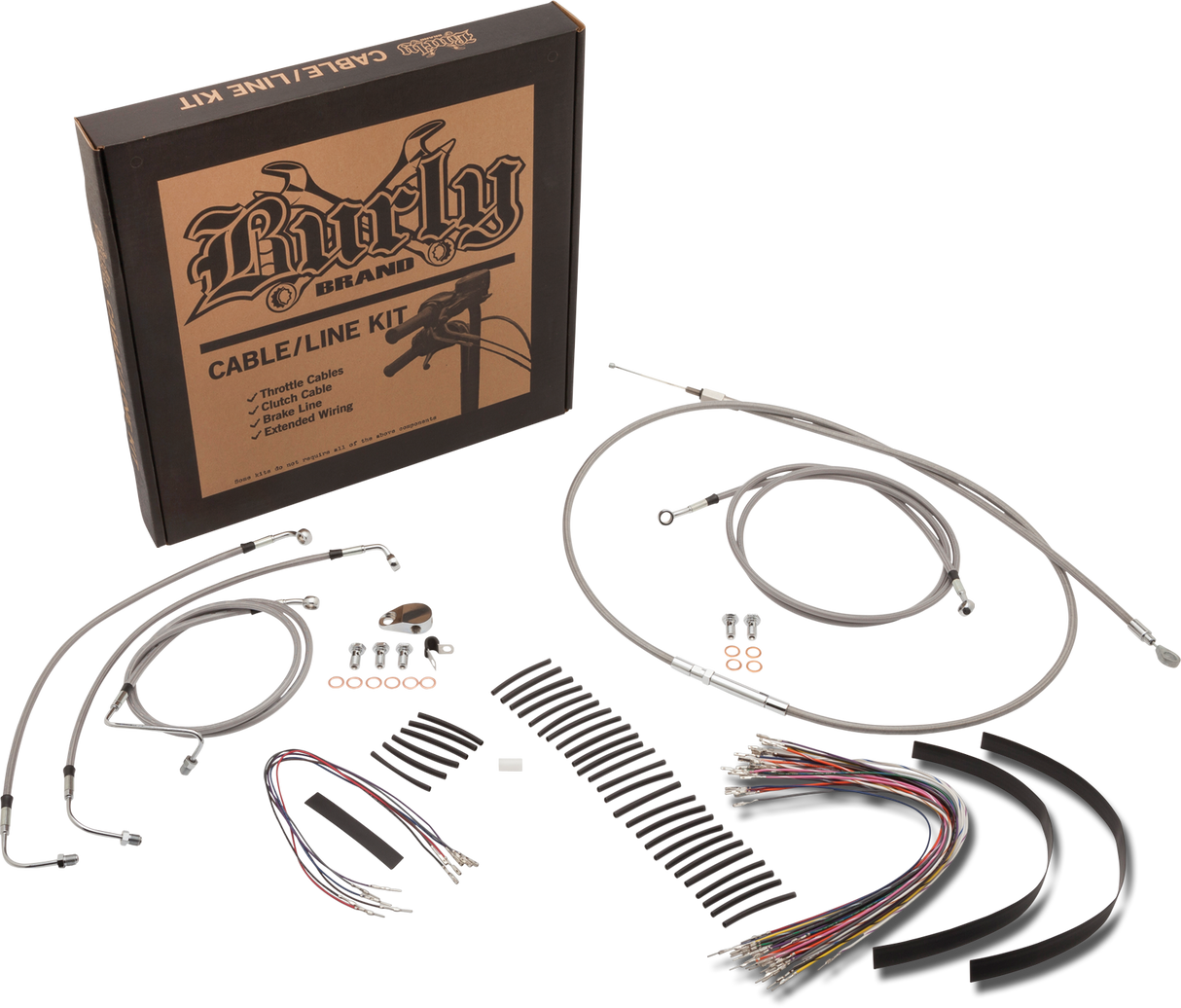 BURLY BRAND Burly Cntrl Kit 16" Ape Stainless B30-1055