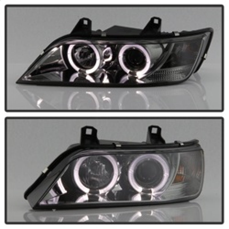 Spyder BMW Z3 96-02 Projector Headlights LED Halo Smoke High H1 Low H1 PRO-YD-BMWZ396-HL-SM 5009104