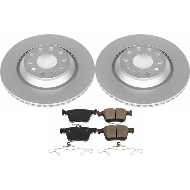 Power Stop 17-18 Audi RS3 Rear Z23 Evolution Sport Coated Brake Kit CRK7084