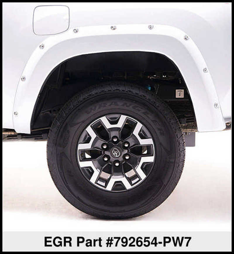 EGR 09+ Dodge Ram LD Bolt-On Look Color Match Fender Flares - Set - Bright White 792654-PW7