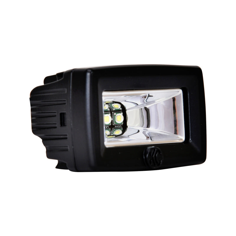 KC HiLiTES C-Series C2 LED 2in. Backup Area Flood Light 20w (Pair Pack System) - Black 519