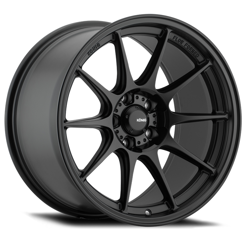Konig Dekagram 15x7.5 4x100 ET35 Semi-Matte Black DK75100355