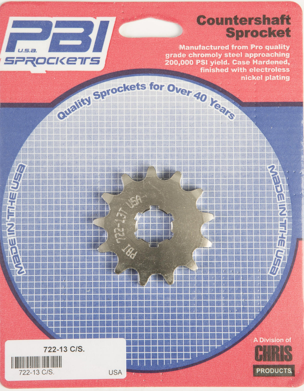 PBIFront Cs Sprocket Steel 13t-420 Kaw/Yam722-13