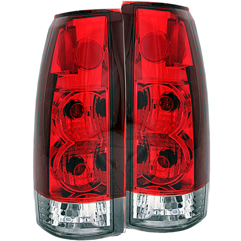 ANZO 1999-2000 Cadillac Escalade Taillights Red/Clear - New Gen 211140
