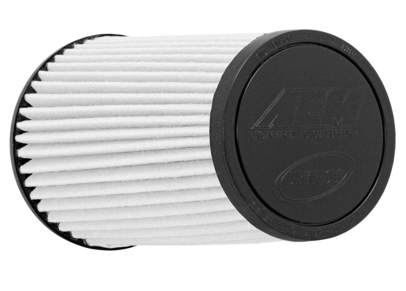 AEM Dryflow Conical Air Filter 2.75in Flange ID / 6in Base OD / 5.125in Top OD / 9.125in Height 21-2029BF