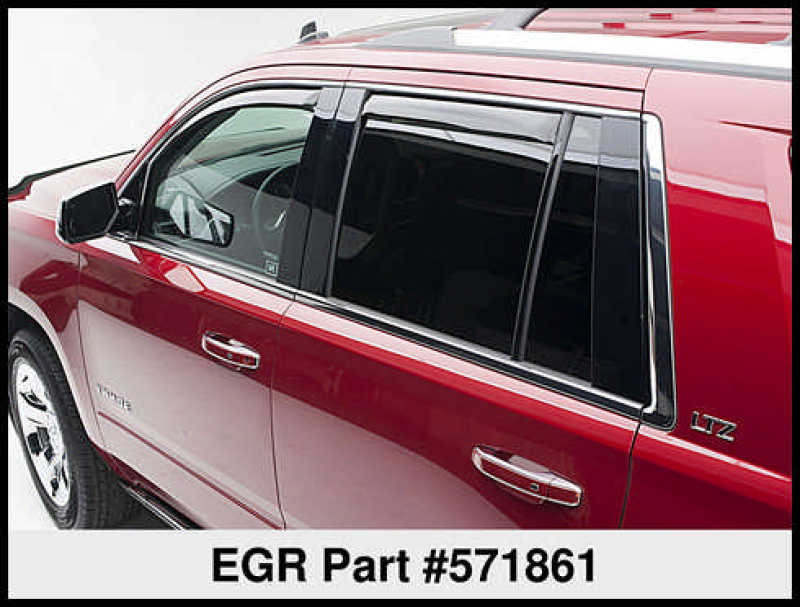 EGR 15+ Chevy Tahoe/GMC Yukon In-Channel Window Visors - Set of 4 (571861) 571861