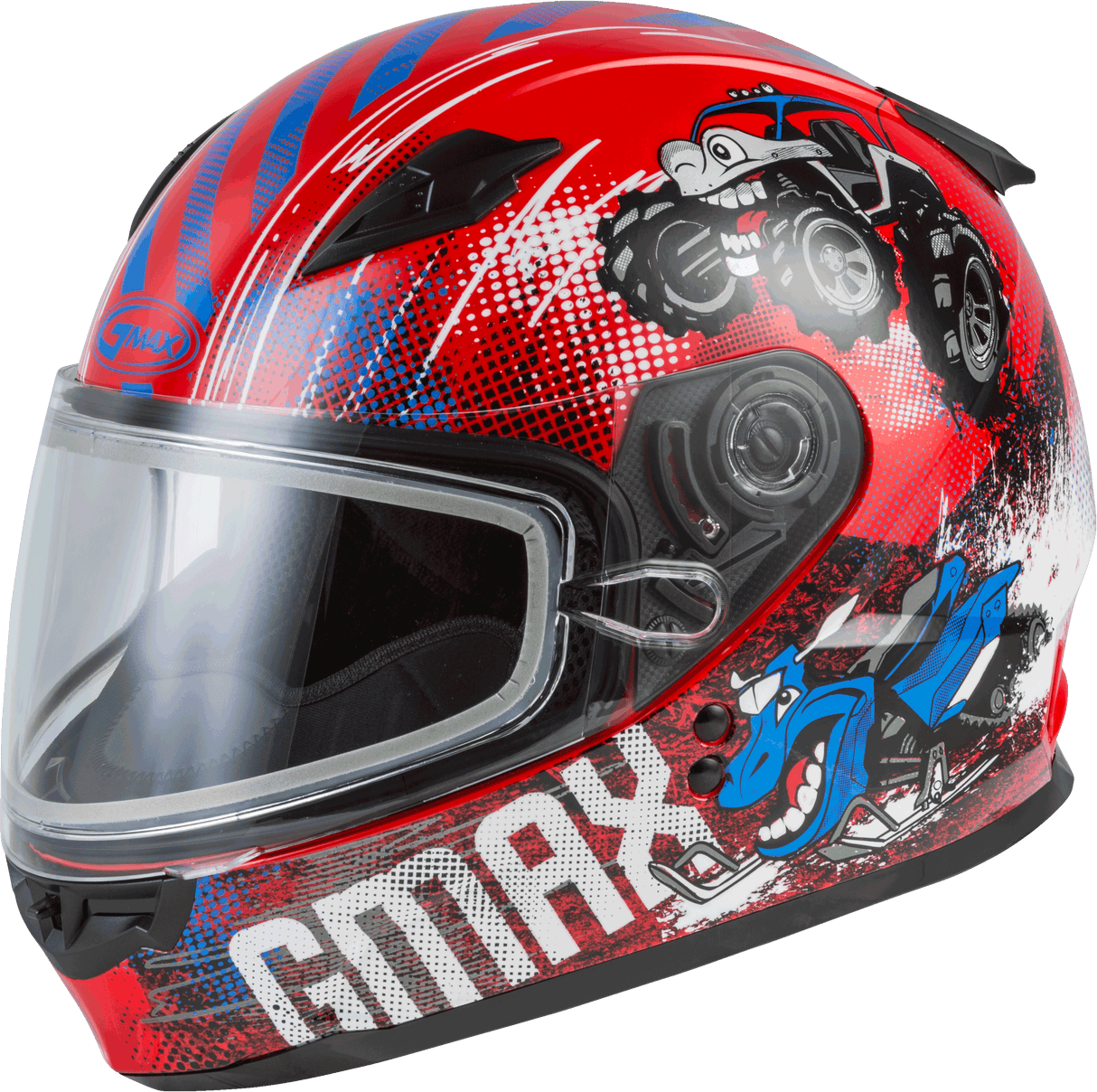 GMAX Youth Gm-49y Beasts Snow Helmet Red/Blue/Grey Ys G24911370