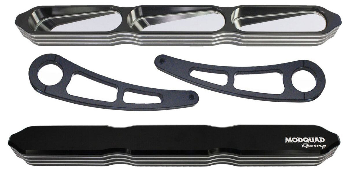 MODQUADMirror Blk 9" 3 Panel W/ Mount 1.75" MountAC-MIR-BLK