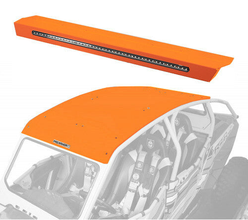 PRO ARMOR Asylum Rear Wing W/ Lightbar Orange P144R123OR